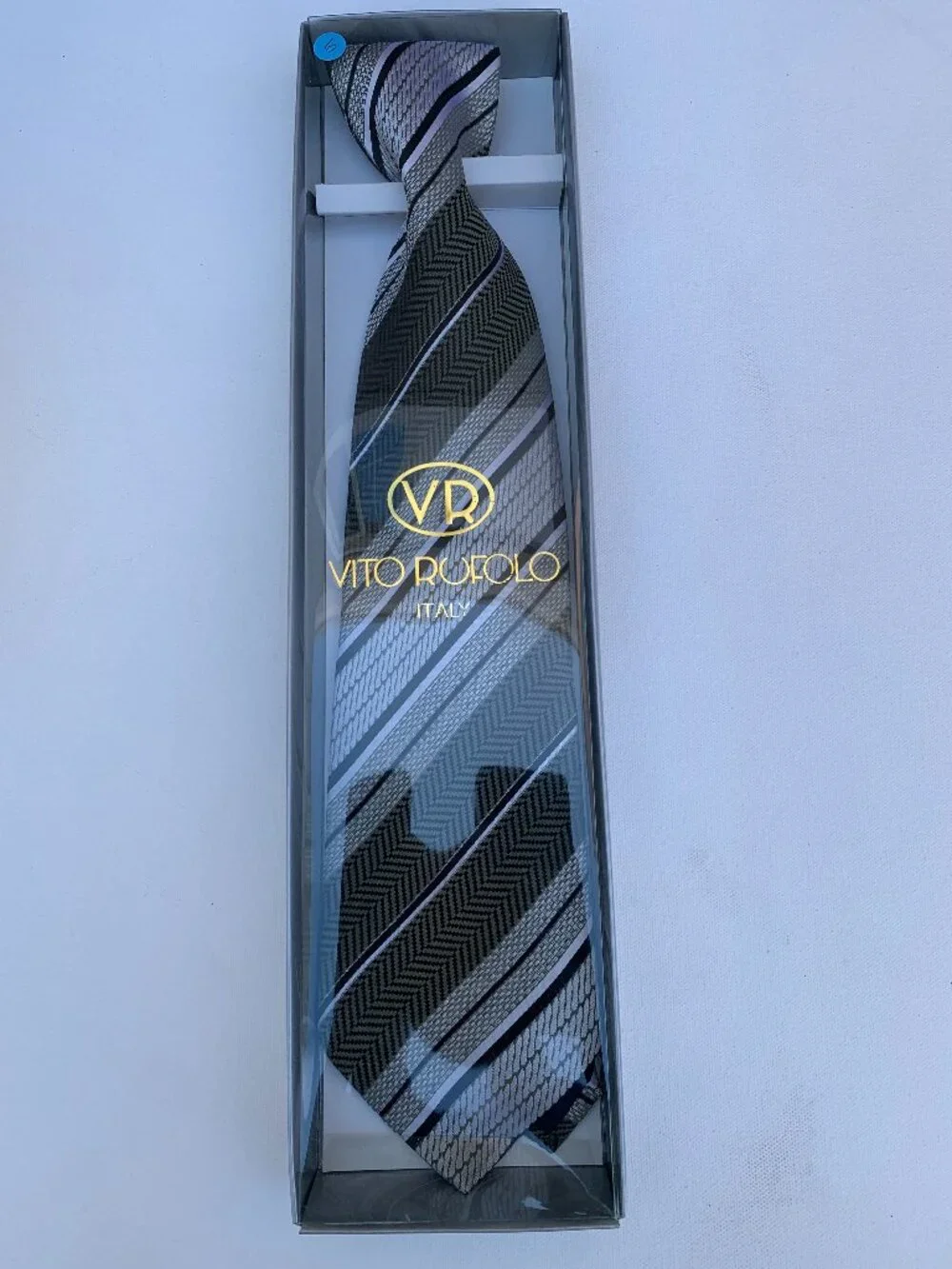 VITO RUFOLO 100% Silk Tie for Men Made in Italy 57